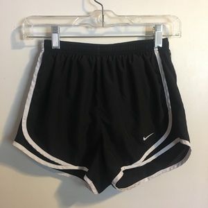 Nike Black And White Dri-Fit Running Shorts